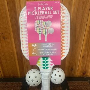 Packed Party Pickleball Set - White and Pink